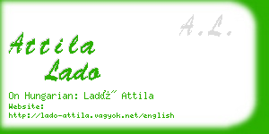 attila lado business card